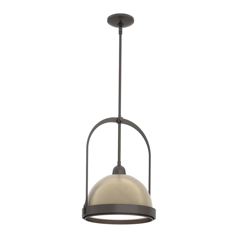 Atlas Small Pendant Oil Rubbed Bronze Soft Gold