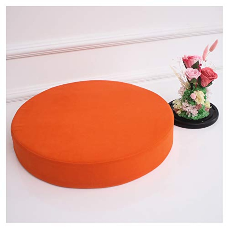 bandezid flanella semi-aperta 35D durezza spugna cuscino rotondo 5cm spessore multi-size multi-colore cerniera nascosta evitare graffio-arancio. 100x5cm