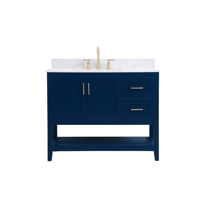 Bathroom Vanity Set from the Aubrey Collection in Blue Finish by Elegant Lighting