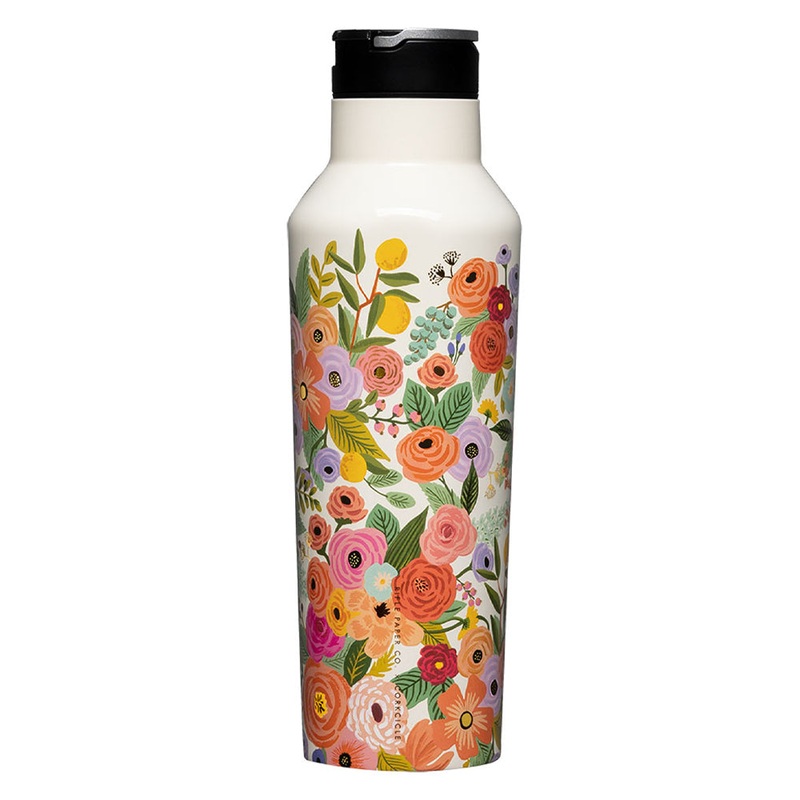 Corkcicle Sport Canteen – 600ml Rifle Paper – Garden Party Cream