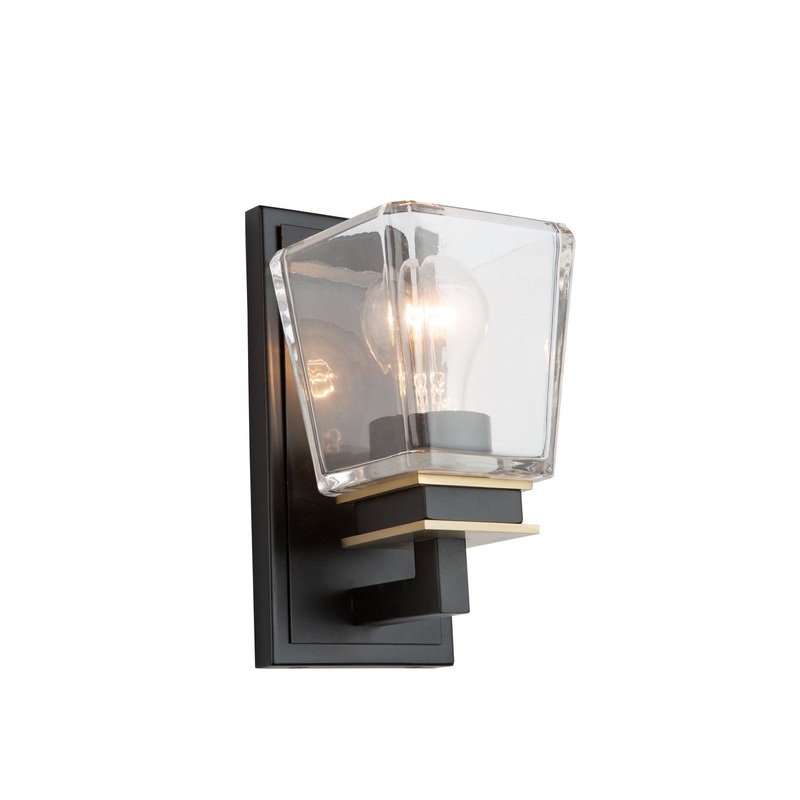 Eastwood Wall Sconce – Black & Brass