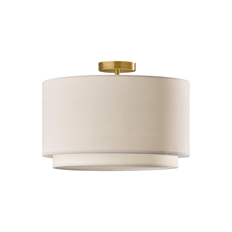 Finley Double Layer Flush Mount Antique Brass