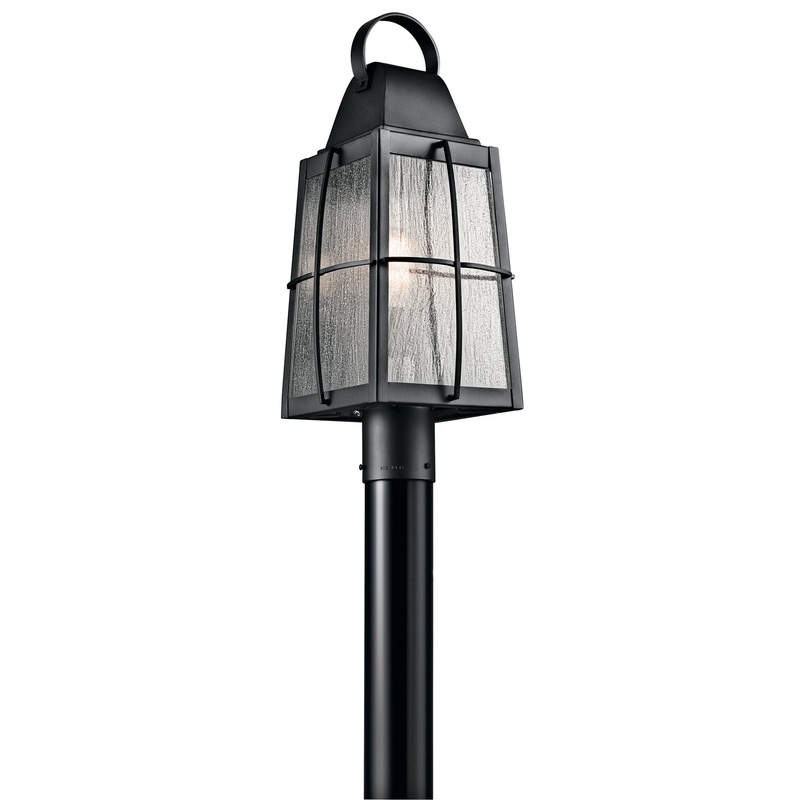 Kichler 49555BKT One Light Outdoor Post Mount, Textured Black