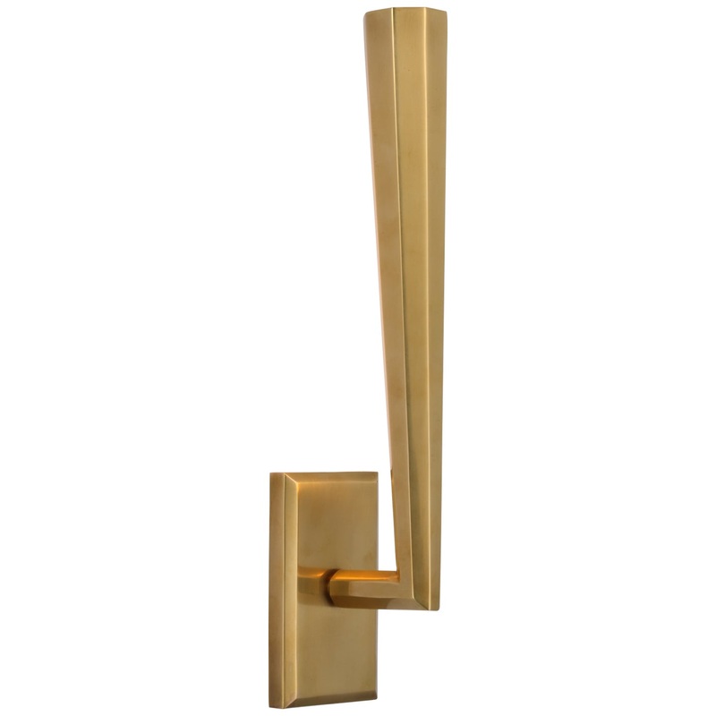 LED Wall Sconce from the Galahad Collection in Hand-Rubbed Antique Brass Finish by Visual Comfort Signature