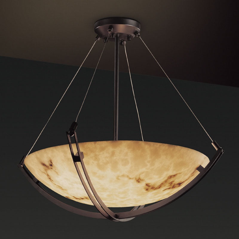 Pendant from the LumenAria Collection in Dark Bronze Finish by Justice Designs