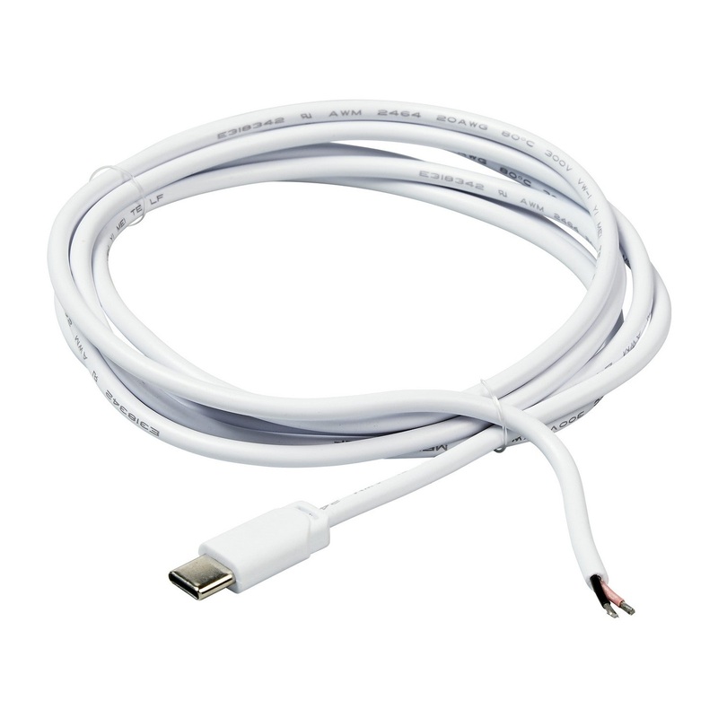 Power Cord from the Disk Lighting Collection in White Finish by Generation Lighting.