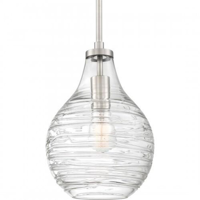 Quoizel QPP4019BN Genie Mini pendant 1 light  brushed nickel Mini Pendant