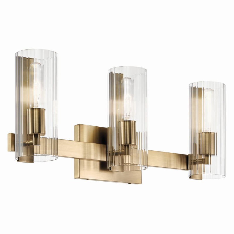 Three Light Vanity from the Jemsa Collection in Champagne Bronze Finish by Kichler