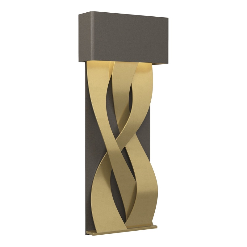 Tress Small LED Sconce Dark Smoke Modern Brass