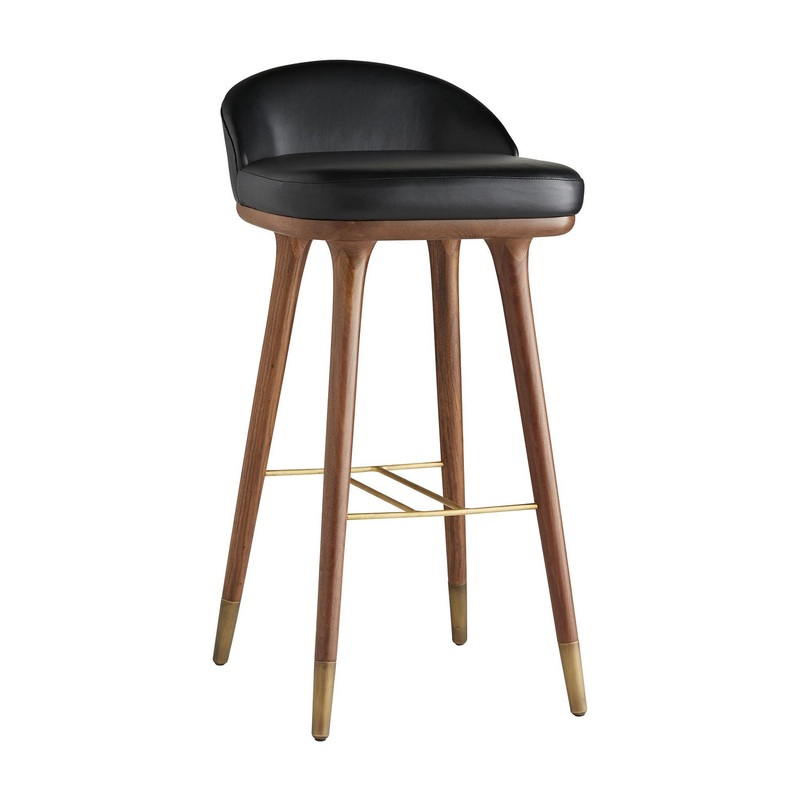 Arteriors 6866 Walsh Bar Stool Black