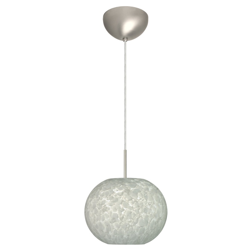 Besa 1JC-477619-LED-SN Luna One Light Pendant Satin Nickel