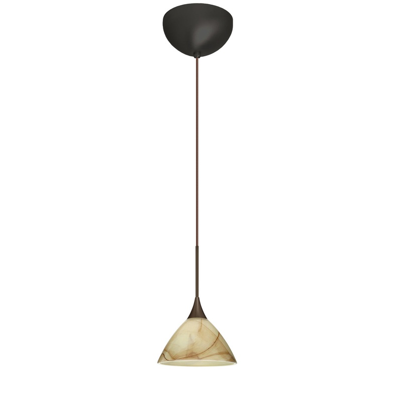 Besa 1XC-174383-LED-BR Domi One Light Pendant Bronze