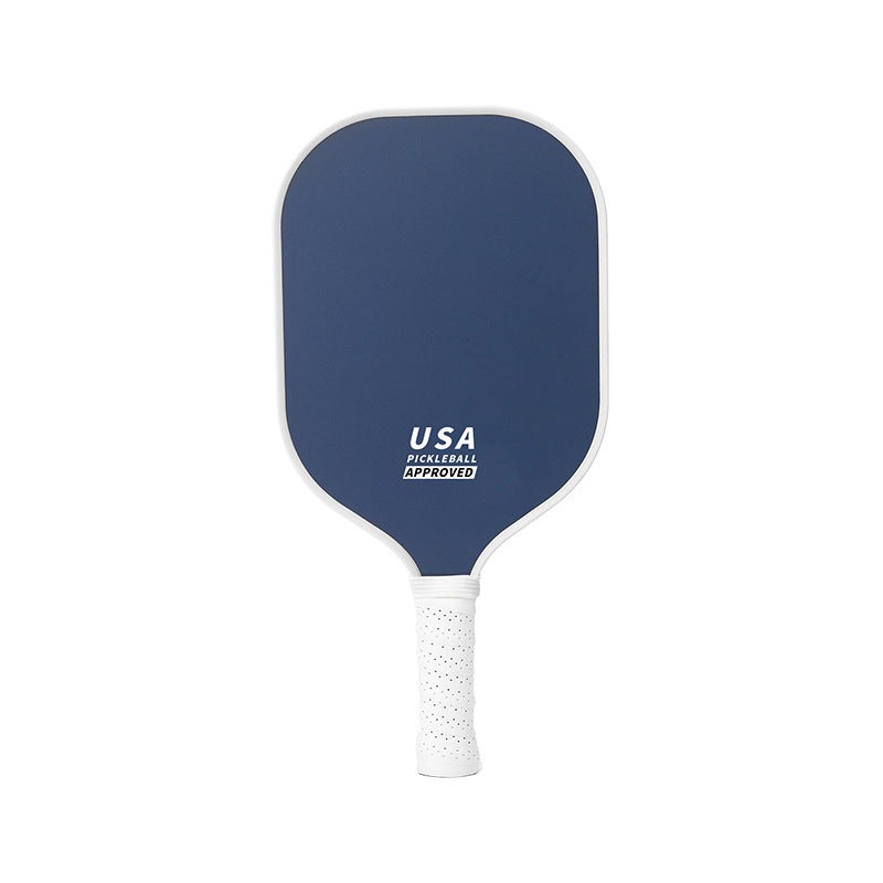 Dark Blue Fiberglass Pickleball Paddle – Lightweight 215g with Anti-Slip TPU Grip for Outdoor Sports