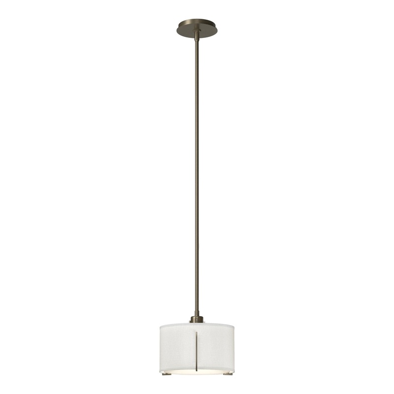Exos Small Single Shade Pendant Soft Gold Natural Anna Shade (SF)