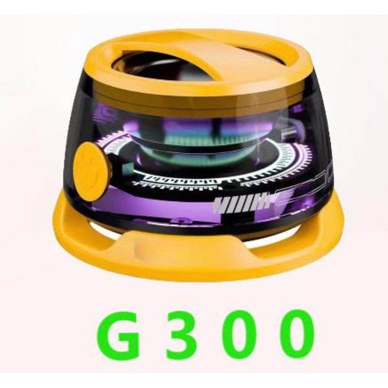 G300 Magnetic Suction Bluetooth Speaker – RGB Lights, 40mm Driver, 6H Playtime(Yellow)