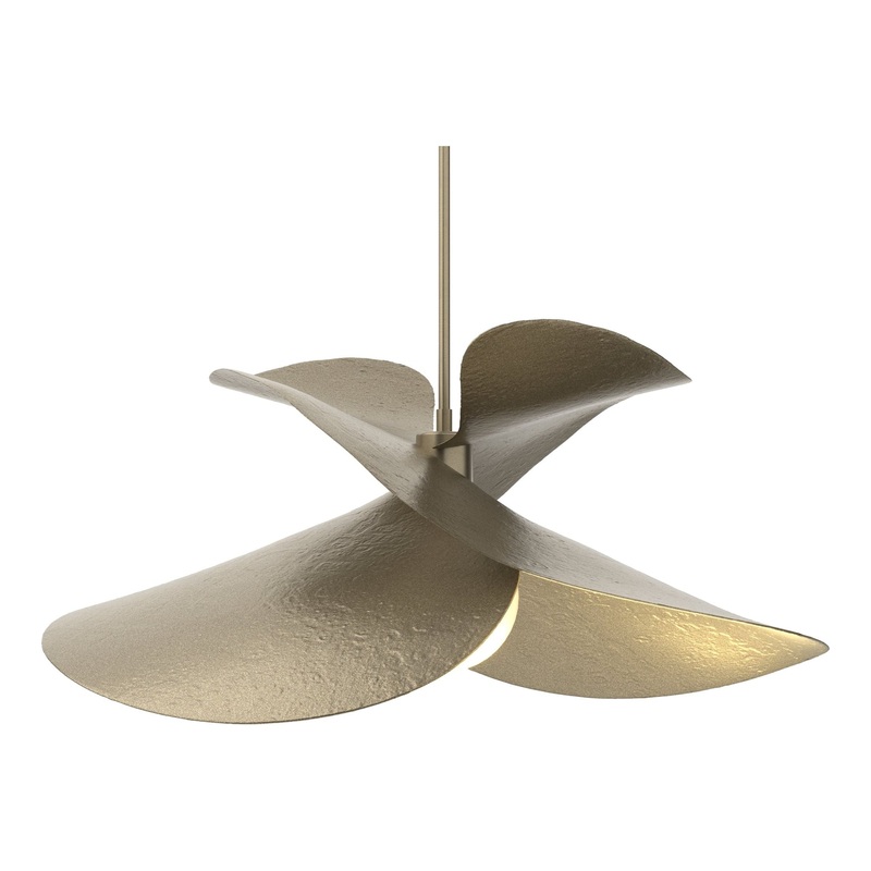 Hibiscus Large Pendant Soft Gold