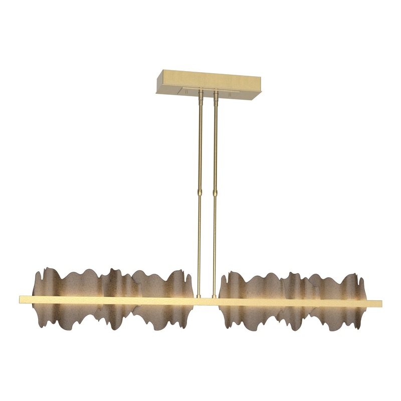 Hildene Large LED Pendant Modern Brass Bronze