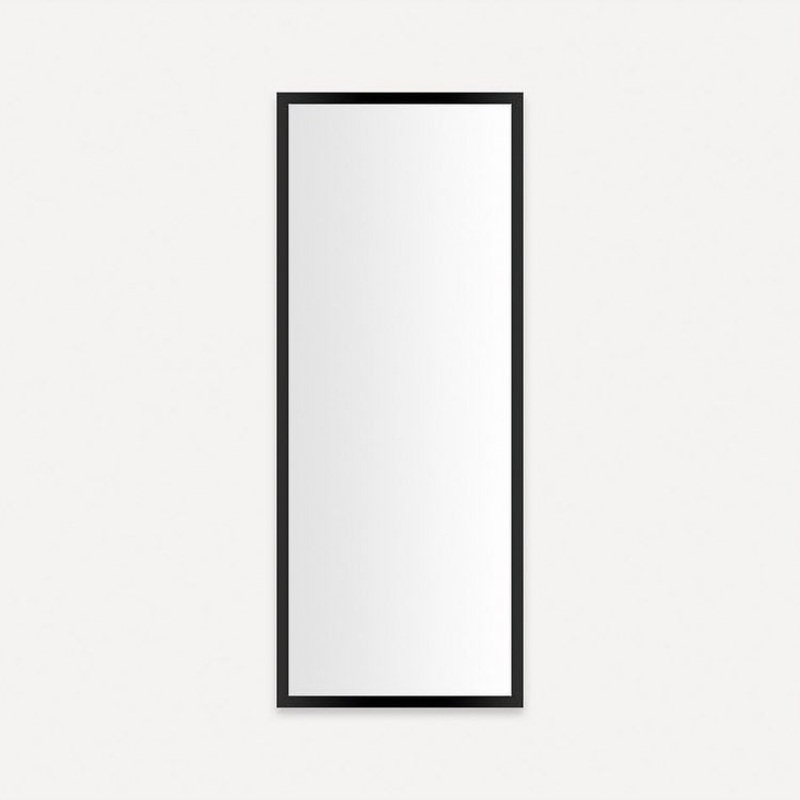 Medicine Cabinet Profiles 16 x 40 x 4 Inch 1 Doors Mirror Matte Black Right Hand Side Electric