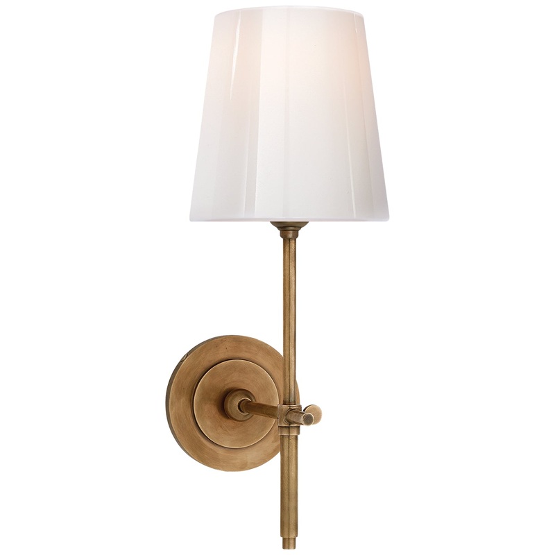One Light Wall Sconce from the Bryant Collection in Hand-Rubbed Antique Brass Finish by Visual Comfort Signature