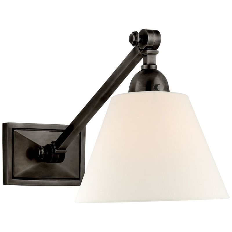 One Light Wall Sconce from the Jane Collection in Gun Metal Finish by Visual Comfort Signature
