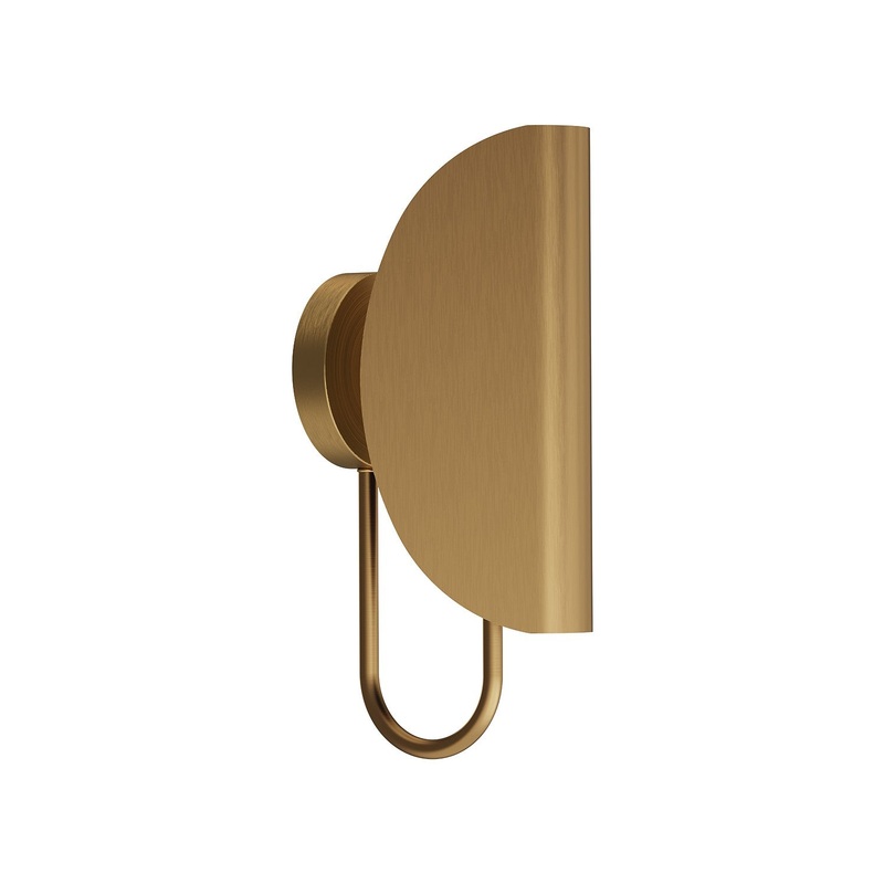 One Light Wall Sconce from the Seno Collection in Aged Gold Finish by Alora