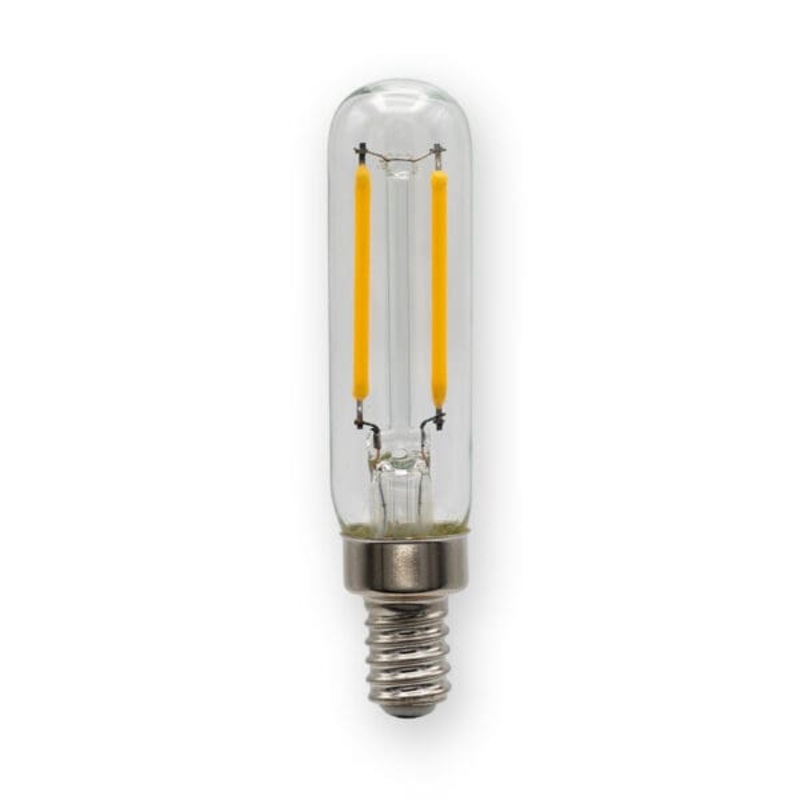 2.0W/T6 Shape, E12 Base, Dimmable Replacement Lamp, Filament Bulb W/ Clear Lens, Input Voltage 120V Ac, 2.0W/200 Lumens, Cri=90, Cct 3000K LED Miniature Lamp by Emery Allen