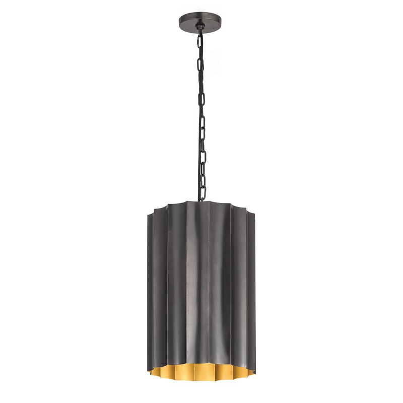 Allegra Small 1-Light Pendant Gunmetal / Gold