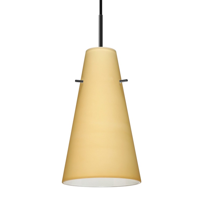 Besa 1JT-4124VM-BK Besa Cierro Pendant One Light Pendant Black
