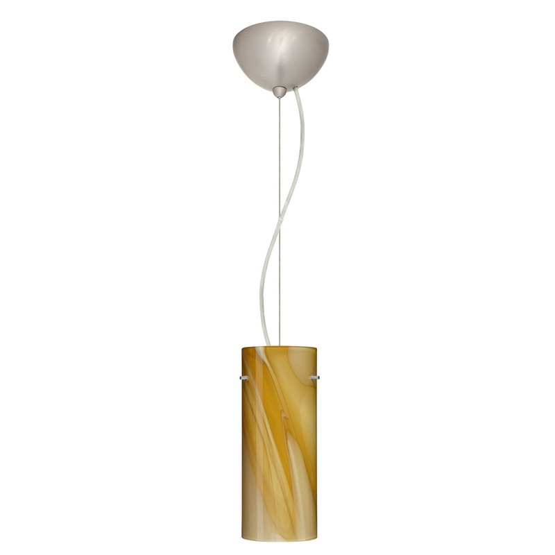 Besa 1KX-4123HN-LED-SN Stilo One Light Pendant Satin Nickel (Discontinued)