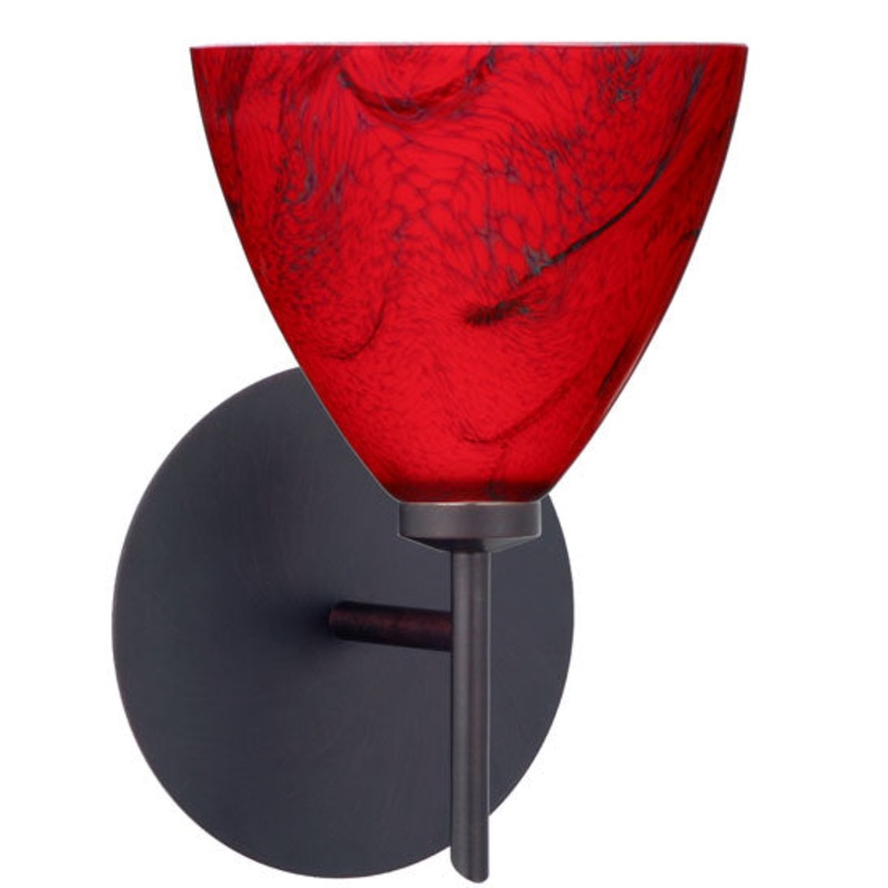Besa 1SW-1779MA-BR Mia One Light Wall Sconce Bronze