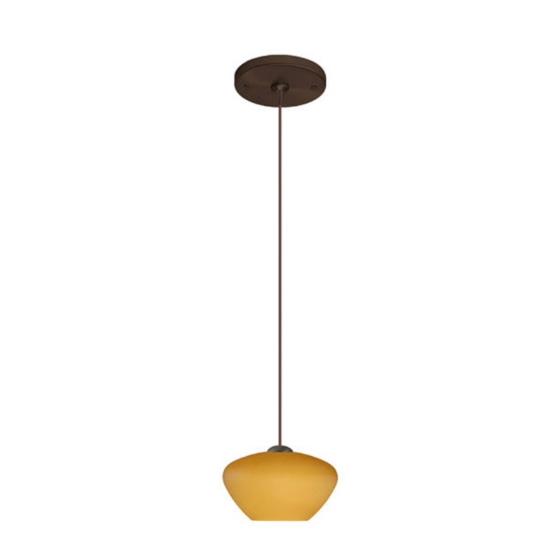 Besa 1XP-541080-BR Peri One Light Pendant Bronze (Discontinued)
