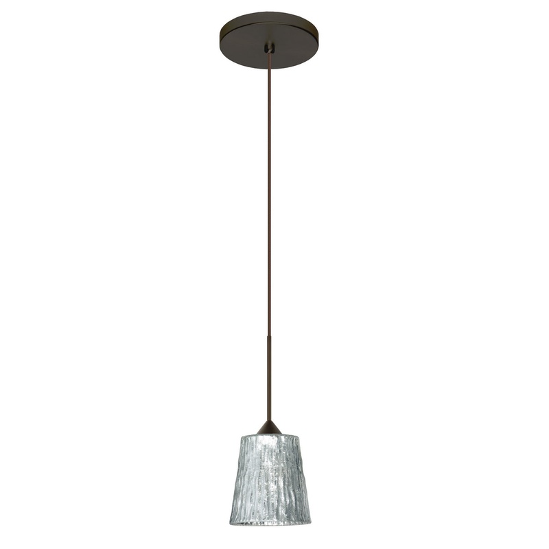 Besa 1XT-5125SF-BR Nico One Light Pendant Bronze