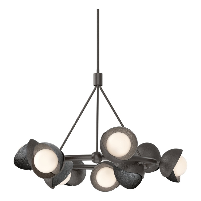 Brooklyn 9-Light Double Shade Ring Pendant Oil Rubbed Bronze Ink