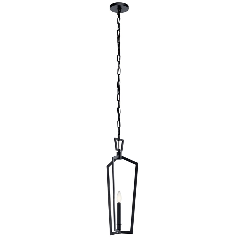 Kichler 43497BK One Light Pendant, Black