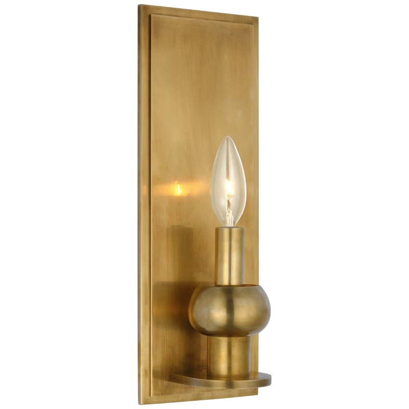 LED Wall Sconce from the Comtesse Collection in Hand-Rubbed Antique Brass Finish by Visual Comfort Signature