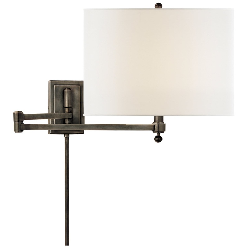 One Light Wall Sconce from the Hudson Collection in Bronze Finish by Visual Comfort Signature