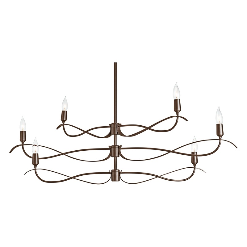 Willow 6-Light Small Chandelier Bronze