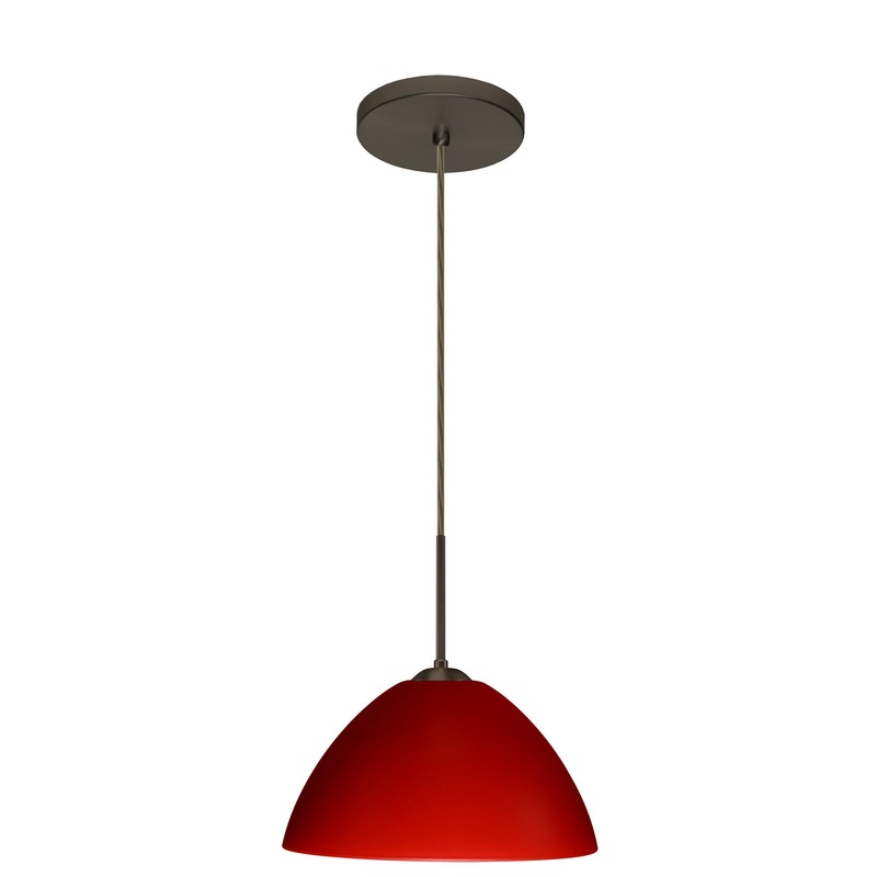Besa 1JT-420131-LED-BR Tessa One Light Pendant Bronze