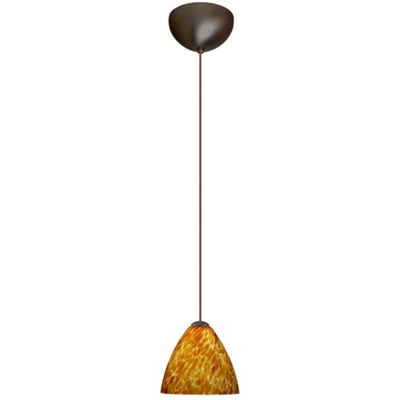 Besa 1XC-177918-BR Mia One Light Pendant Bronze