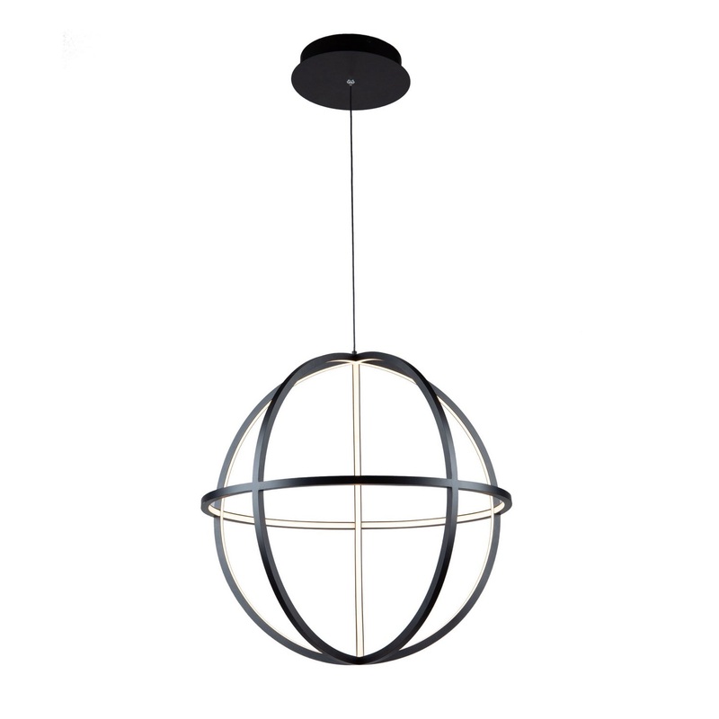 Celestial Orb Chandelier – Matte Black / 20.00