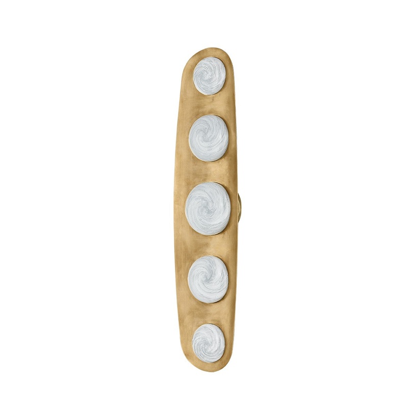 Corbett Lighting 472-05-VB Bezel LED Wall Sconce Vintage Brass