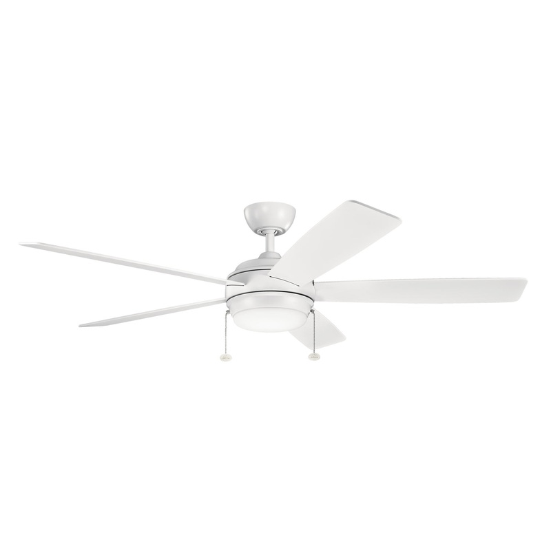 Kichler 330180MWH 60″ Ceiling Fan, Matte White