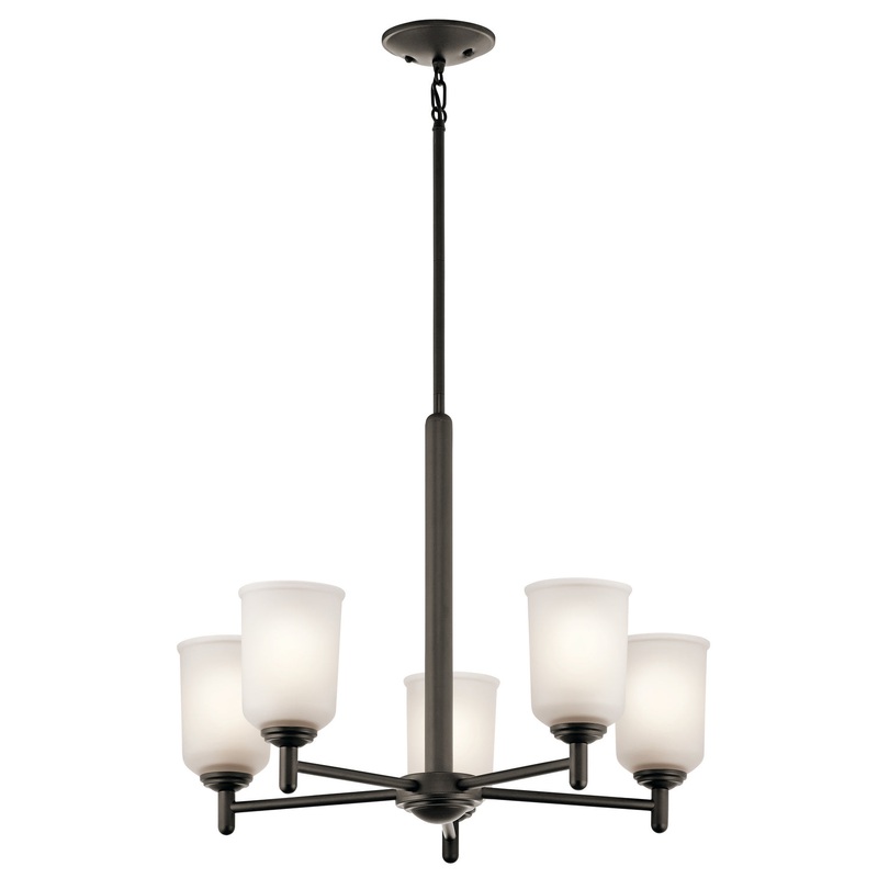 Kichler 43671OZ Five Light Chandelier, Olde Bronze