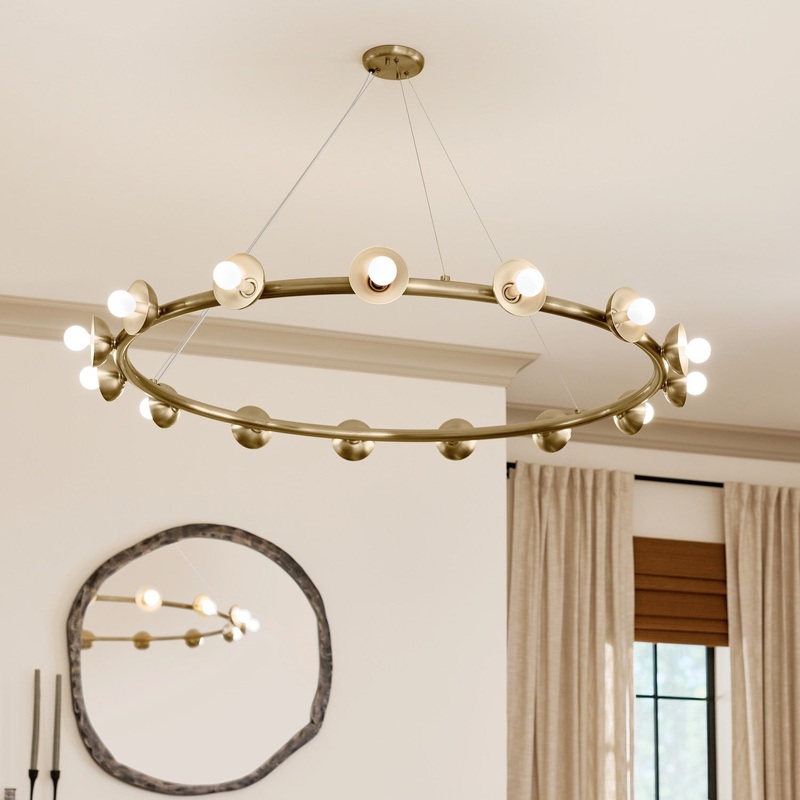 Kichler 52644CPZ 15 Light Chandelier, Champagne Bronze