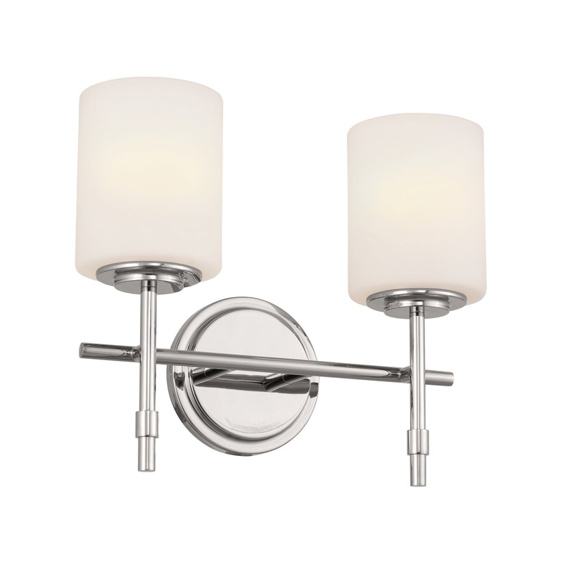Kichler 55141PN Two Light Bath, Polished Nickel