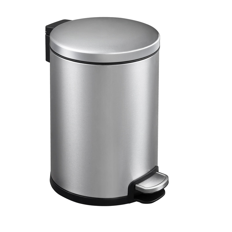 Round Soft Closing Stainless Steel PEDAL Bin – 6L