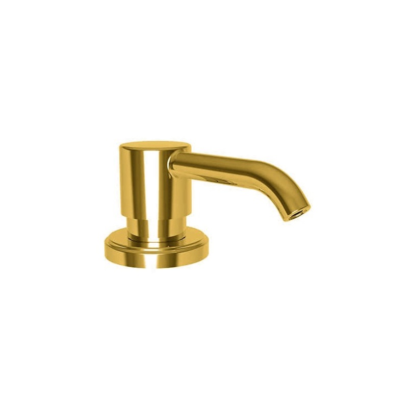 Soap Dispenser Seager Satin Gold PVD Deck Mount Brass Pump