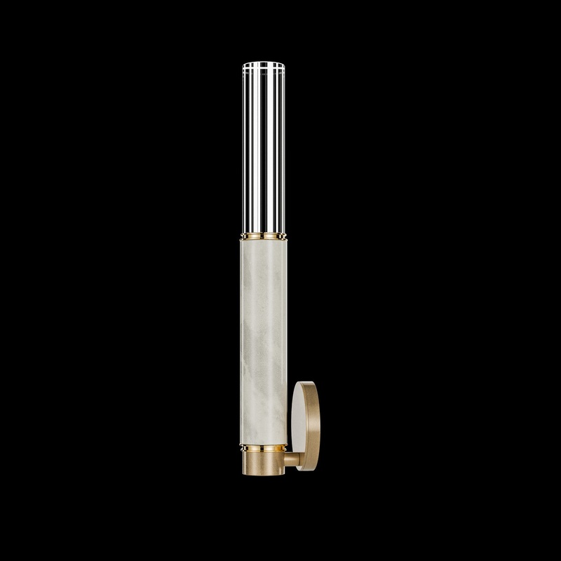 Antonia 21.75″H Sconce Gold Leaf/Brass/Smoke