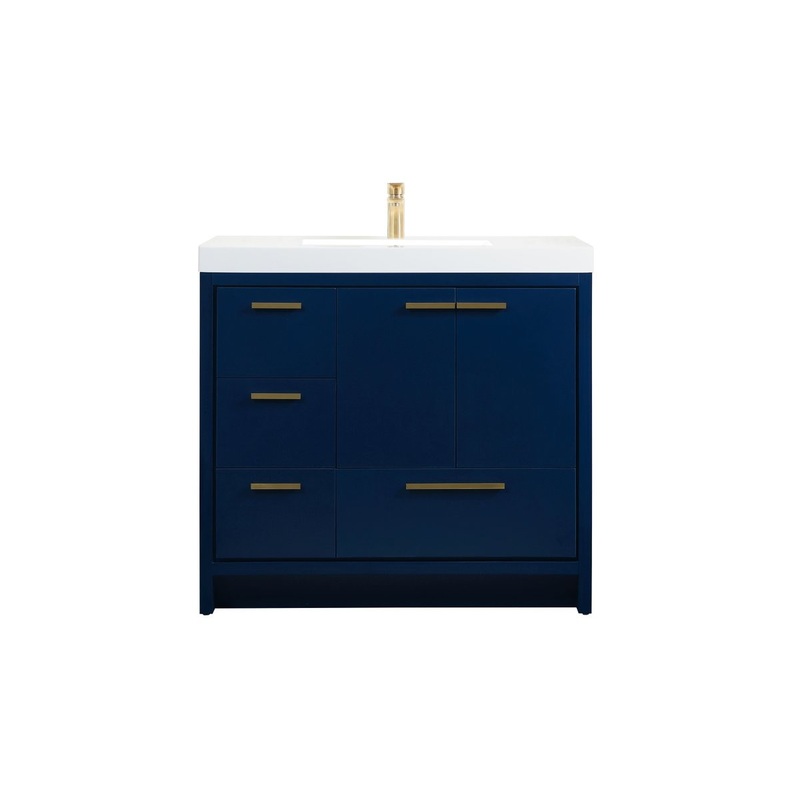 Bathroom Vanity Set from the Wyatt Collection in Blue Finish by Elegant Lighting