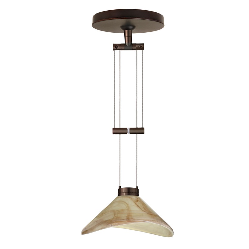 Besa 1XA-191383-BR Hoppi One Light Pendant Bronze